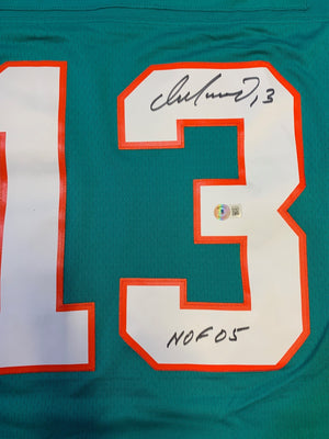 Dan Marino Autographed Miami Dolphins Mitchell & Ness Teal Signed Football Jersey Beckett COA HOF 05-Powers Sports Memorabilia