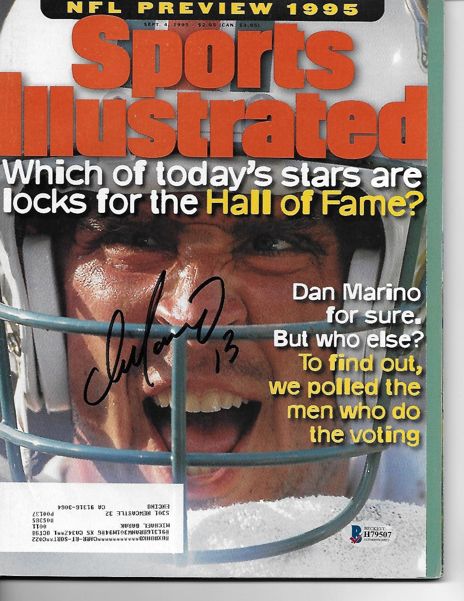 Dan Marino Autographed Miami Dolphins Sports Illustrated 9/4/95 Beckett Authenticated-Powers Sports Memorabilia