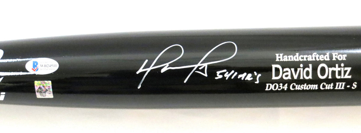 David Ortiz Autographed Boston Red Sox Marucci Game Model Bat W/541 HR's Beckett Witnessed-Powers Sports Memorabilia