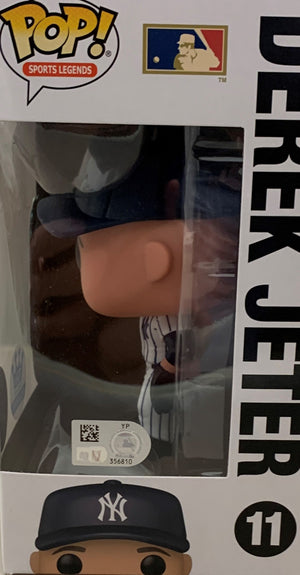 Derek Jeter Autographed New York Yankees Signed Baseball Funko Pop 11 MLB Hologram COA-Powers Sports Memorabilia