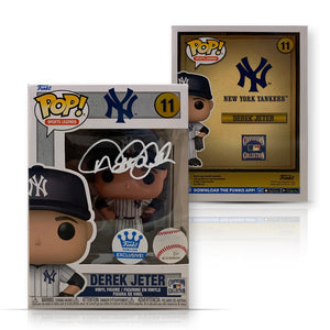 Derek Jeter Autographed New York Yankees Signed Baseball Funko Pop 11 MLB Hologram COA-Powers Sports Memorabilia