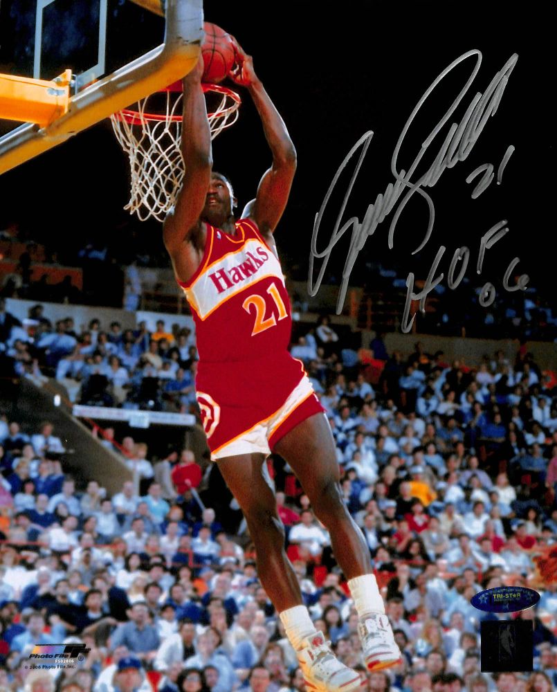 Dominique WilkinsAutographed Sports Memorabilia Basketball Collectibles