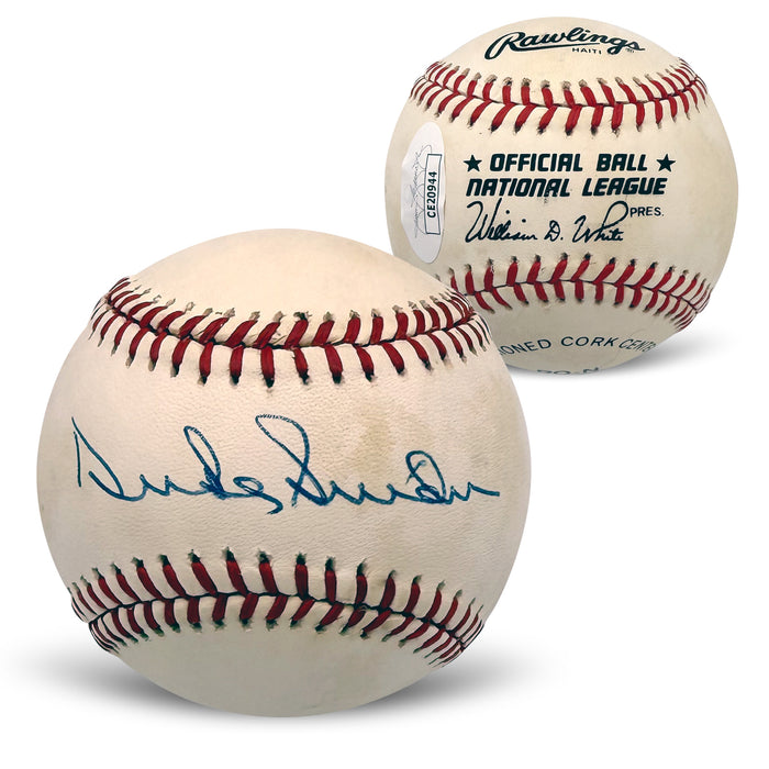 Duke Snider Autographed Brooklyn Dodgers Signed National League Baseball JSA COA With UV Display Case CE20944