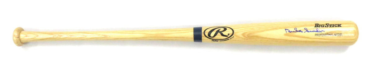 Duke Snider Autographed Los Angeles Brooklyn Dodgers Rawlings Big Stick Bat Beckett Authenticated-Powers Sports Memorabilia