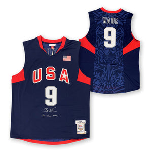 Dwyane Wade Autographed 2008 Team USA Signed Mitchell & Ness Olympics Basketball Jersey THE REDEEM TEAM Fanatics Authentic COA-Powers Sports Memorabilia