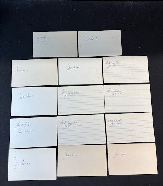Baseball Legends Autographed Signed Index Card Lot (850+) Pete Rose Joe Torre Beckett Pre Authenticated-Powers Sports Memorabilia