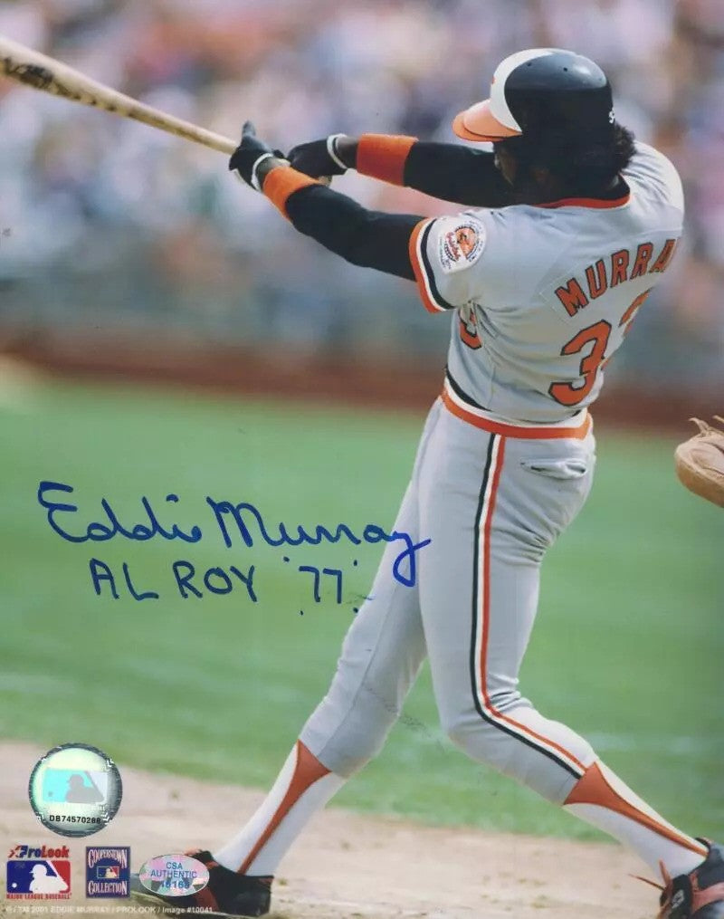 Eddie Murray Autographed Sports Memorabilia Baseball Collectibles