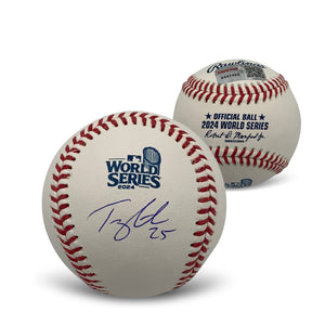 Tommy Edman Autographed 2024 World Series Signed Baseball TRISTAR COA With UV Display Case-Powers Sports Memorabilia