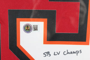 Mike Evans Autographed Tampa Bay Buccaneers Signed Nike Limited Super Bowl LV Champs Football Framed Jersey Beckett COA-Powers Sports Memorabilia
