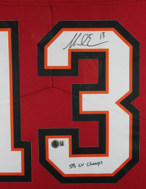 Mike Evans Autographed Tampa Bay Buccaneers Signed Nike Limited Super Bowl LV Champs Football Framed Jersey Beckett COA-Powers Sports Memorabilia