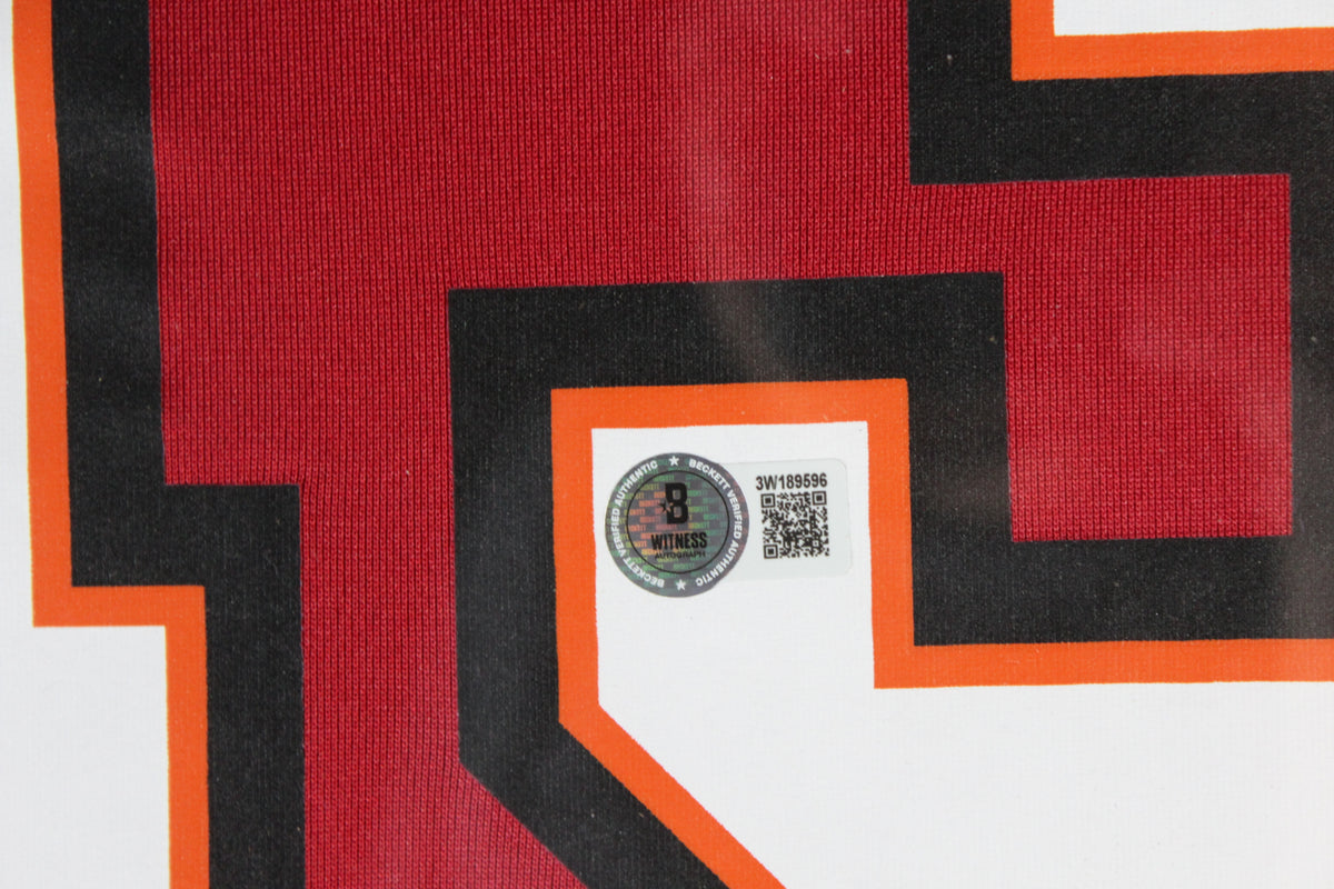 Mike Evans Autographed Tampa Bay Buccaneers Signed Nike Game Football Framed Jersey Beckett COA-Powers Sports Memorabilia