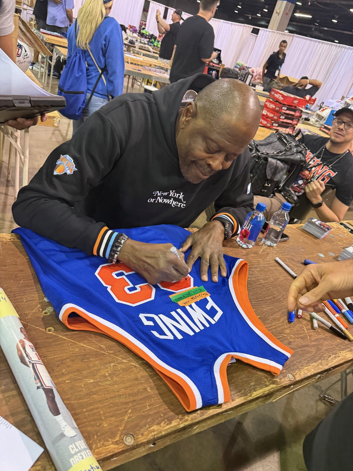 Patrick Ewing Autograph Signing-Powers Sports Memorabilia