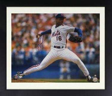 Dwight/Doc Gooden Autographed New York Mets 16 x 20 Photograph Custom Framing- MLB Hologram/'84ROY/'85 CY/No Hit)-Powers Sports Memorabilia