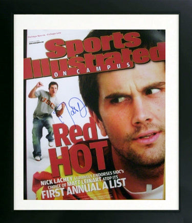 Matt Leinart Autographed USC Trojans SI Cover 16 x 20 Photograph Custom Framing October 13, 2005- Leinart Hologram-Powers Sports Memorabilia