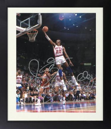 John Salley Autographed Detroit Pistons 8 x 10 Basketball Photograph Custom Framing- COA-Powers Sports Memorabilia