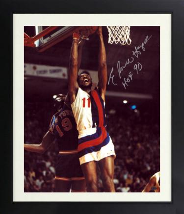 Elvin Hayes Autographed Washington Bullets 16 x 20 Photograph HOF 90 Custom Framing- Leaf Authentics-Powers Sports Memorabilia