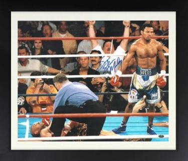 Sugar Shane Mosley Autographed Boxing 16 x 20 Photograph Custom Framing- Leaf Authentics Hologram-Powers Sports Memorabilia