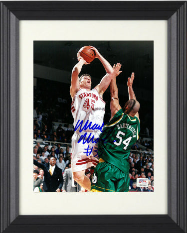 Mark Madsen Autographed Stanford Cardinal 8 x 10 Photograph Custom Framing- PSA Hologram-Powers Sports Memorabilia