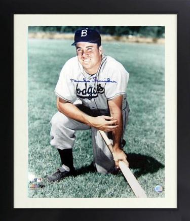 Duke Snider Autographed Brooklyn Dodgers MLB Licensed 16 x 20 Photograph Custom Framing- JSA (HOF/2X WS Champ)-Powers Sports Memorabilia