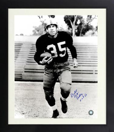 Bill Dudley Autographed Pittsburgh Steelers 16 x 20 Vintage Sepia Photograph dual Bullet & HOF 66 Custom Framing- COA-Powers Sports Memorabilia