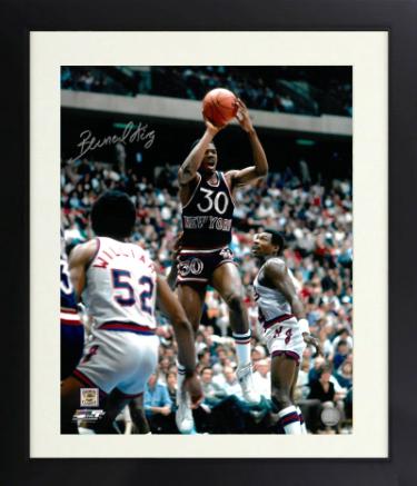 Bernard King Autographed New York Knicks NBA 16 x 20 Photograph Custom Framing- COA (4X All-Star/HOF/Tennessee Vols)-Powers Sports Memorabilia