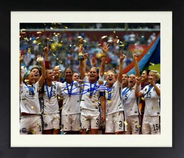 Christie Rampone Autographed Team USA 2015 Women's World Cup Soccer Final Champions Celebration 16 x 20 Photograph Custom Framing- Steiner H-Powers Sports Memorabilia