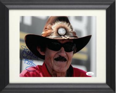 Richard Petty Autographed NASCAR 8 x 10 Photograph Custom Framing- JSA Hologram #DD32913 (7X Daytona 500 Champ)-Powers Sports Memorabilia