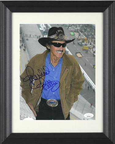 Richard Petty Autographed NASCAR 8 x 10 Photograph Custom Framing- JSA Hologram #DD39242 (7x Daytona 500 Champ)-Powers Sports Memorabilia
