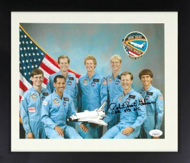 Robert "Hoot" Gibson Autographed NASA Astronaut Pilot 8 x 10 Photograph Custom Framing CDR STS 61C- JSA-Powers Sports Memorabilia