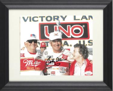 Bobby Allison Autographed NASCAR Victory Lane 8 x 10 Photograph Custom Framing- JSA Hologram #DD39380-Powers Sports Memorabilia