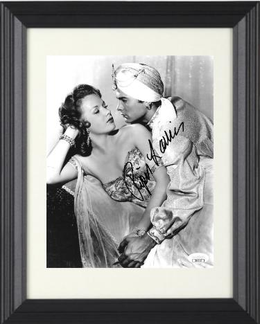 Piper Laurie Autographed 1952 Son of Ali Baba Vintage B&W 8 x 10 Photograph Custom Framing- JSA #DD90947 (with Tony Curtis)-Powers Sports Memorabilia