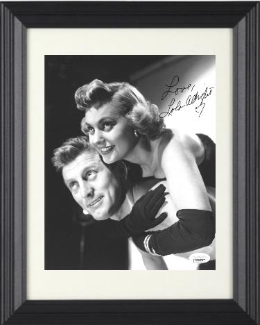 Lola Albright Autographed 1949 Champion Vintage B&W 8 x 10 Photograph Love Custom Framing- JSA Hologram #DD90958 (with Kurt Douglas)-Powers Sports Memorabilia