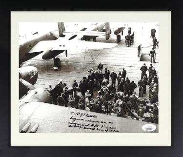David Thatcher WWII Doolittle Raiders USS Hornet Vintage B&W 8 x 10 Photograph Custom FramingEngineer- Gunner Crew #7- JSA - Autographed-Powers Sports Memorabilia