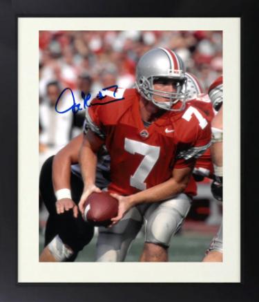 Joe Germaine Autographed Ohio State Buckeyes 8 x 10 Photograph #7 Custom Framing- COA-Powers Sports Memorabilia