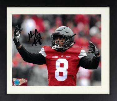 Gareon Conley Autographed Ohio State Buckeyes NCAA Licensed 8 x 10 Photograph #8 Custom Framing- COA - CTBL_f24013-Powers Sports Memorabilia