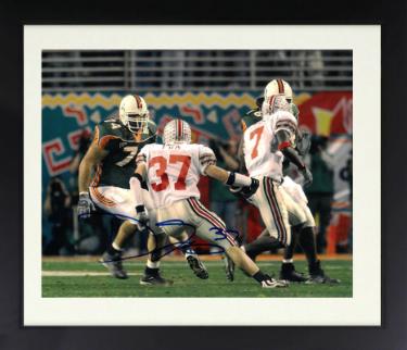 Dustin Fox Autographed Ohio State Buckeyes 8 x 10 Photograph Custom Framing #37 - COA-Powers Sports Memorabilia