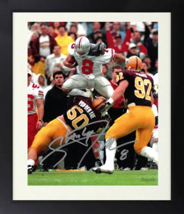 Stanley Jackson Autographed Ohio State Buckeyes 8 x 10 Photograph Custom Framing #8 - COA-Powers Sports Memorabilia