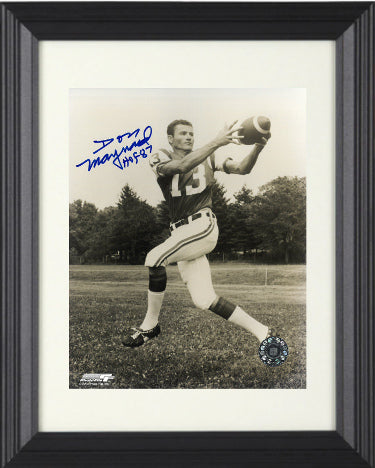 Don Maynard Autographed New York Jets Vintage Sepia NFL 8 x 10 Photograph HOF 87 Custom Framing- COA-Powers Sports Memorabilia