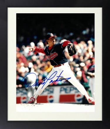 Dennis Martinez Autographed Cleveland Indians 8 x 10 Photograph Custom Framing- COA-Powers Sports Memorabilia