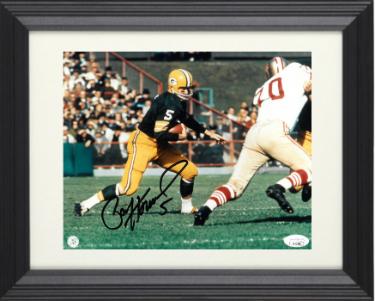 Paul Hornung Autographed Green Bay Packers NFL 8 x 10 Photograph Custom Framing- JSA Hologram (HOF/2 X MVP-Pro Bowl/Heisman)-Powers Sports Memorabilia