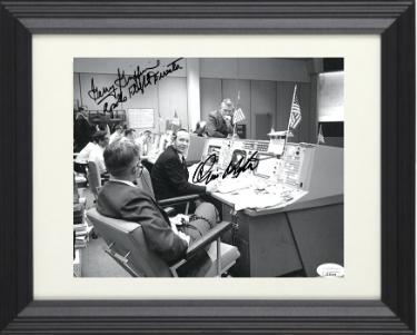 Chris/Christopher Kraft & Gerry/Gerald Griffin Autographed Gemini 6 Flight Directors 8 x 10 Photograph Custom Framing- JSA #EE62142-Powers Sports Memorabilia