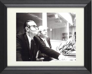 Chris/Christopher Kraft Autographed NASA 8 x 10 Photograph Director of Flight Operations Custom Framing- JSA #EE62144 (Apollo 13)-Powers Sports Memorabilia