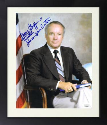 Gerry/Gerald Griffin Autographed Apollo 13 Flight Director 8 x 10 Photograph Custom Framing Director Johnson Space Center- JSA-Powers Sports Memorabilia