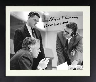 Glynn Lunney Autographed Gemini-Titan 3 Launch Vintage 8 x 10 Photograph Custom Framing Flight Director - JSA #EE63160 (March 23, 1965)-Powers Sports Memorabilia
