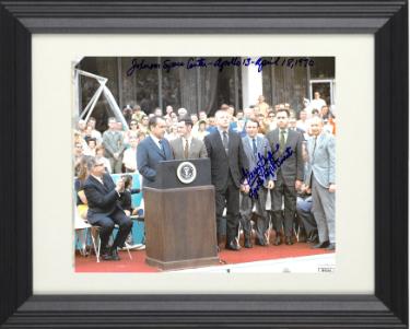 Gerald (Gerry) Griffin Autographed Apollo 13 Flight Director 8 x 10 Photograph Johnson Space Center Custom Framing- JSA POTUS RICHARD NIXON-Powers Sports Memorabilia