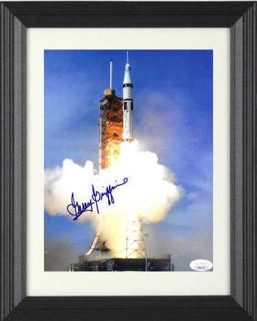 Gerald (Gerry) Griffin Autographed Apollo/Soyuz Test Project/Saturn IB Color 8 x 10 Photograph Custom Framing- JSA #EE63170-Powers Sports Memorabilia