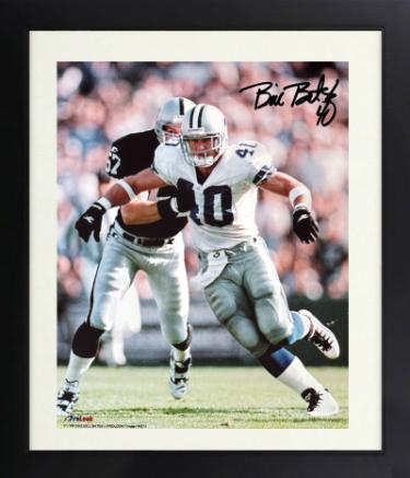 Bill Bates Autographed Dallas Cowboys NFL Licensed 8 x 10 Photograph #40 Custom Framing- COA-Powers Sports Memorabilia