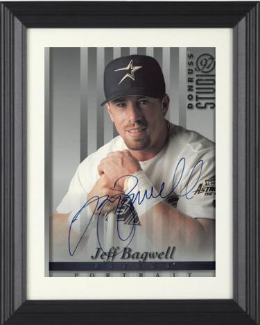 Jeff Bagwell Autographed Houston Astros 1997 Donruss Studio 8 x 10 Photograph Custom Framing- JSA #EE63153-Powers Sports Memorabilia