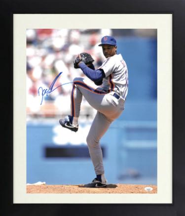 Doc/Dwight Gooden Autographed New York Mets 16 x 20 Photograph Custom Framing- JSA ('84 ROY/'85 CY/No-Hit)-Powers Sports Memorabilia
