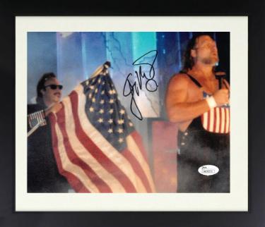 Jimmy Hart Autographed Wrestling 8 x 10 Photograph Custom Framing- JSA #AA38331 (WCW/WWE Legend)-Powers Sports Memorabilia